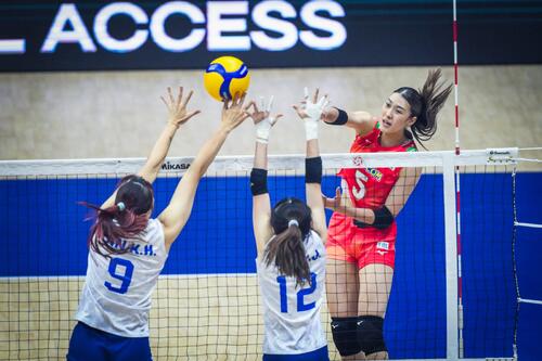 日本女子、台湾戦(C)AVC Women Volleyball Continental Championship