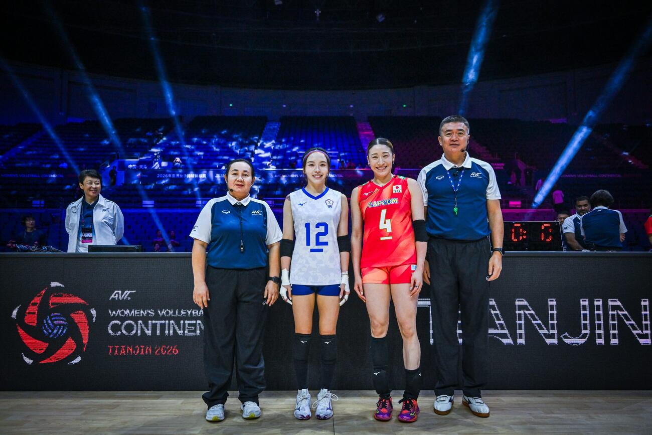 日本女子、台湾戦（C）AVC Women Volleyball Continental Championship