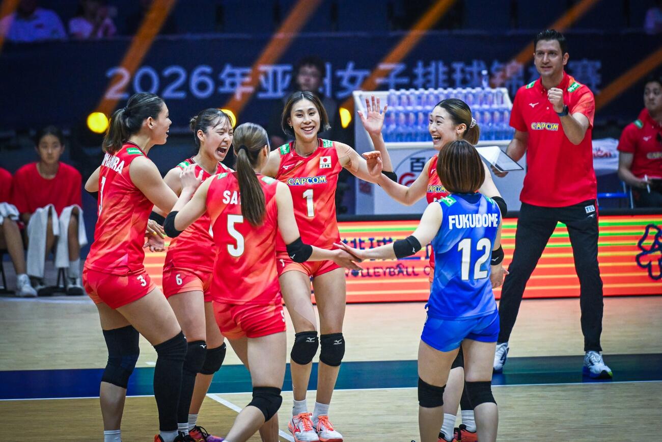 日本女子、台湾戦（C）AVC Women Volleyball Continental Championship