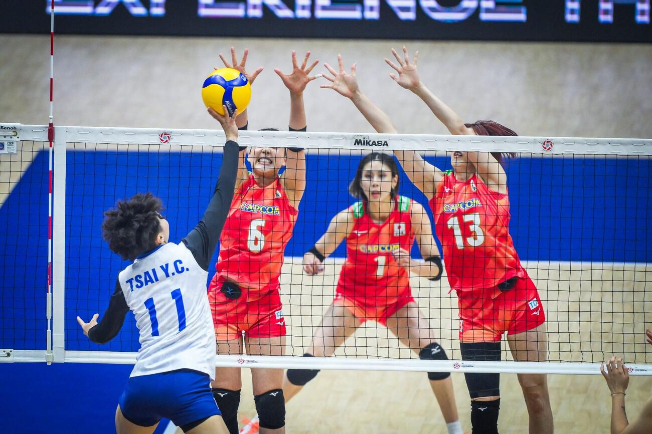 日本女子、台湾戦（C）AVC Women Volleyball Continental Championship