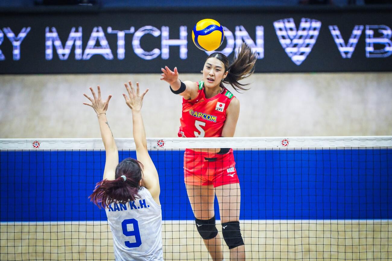日本女子、台湾戦（C）AVC Women Volleyball Continental Championship