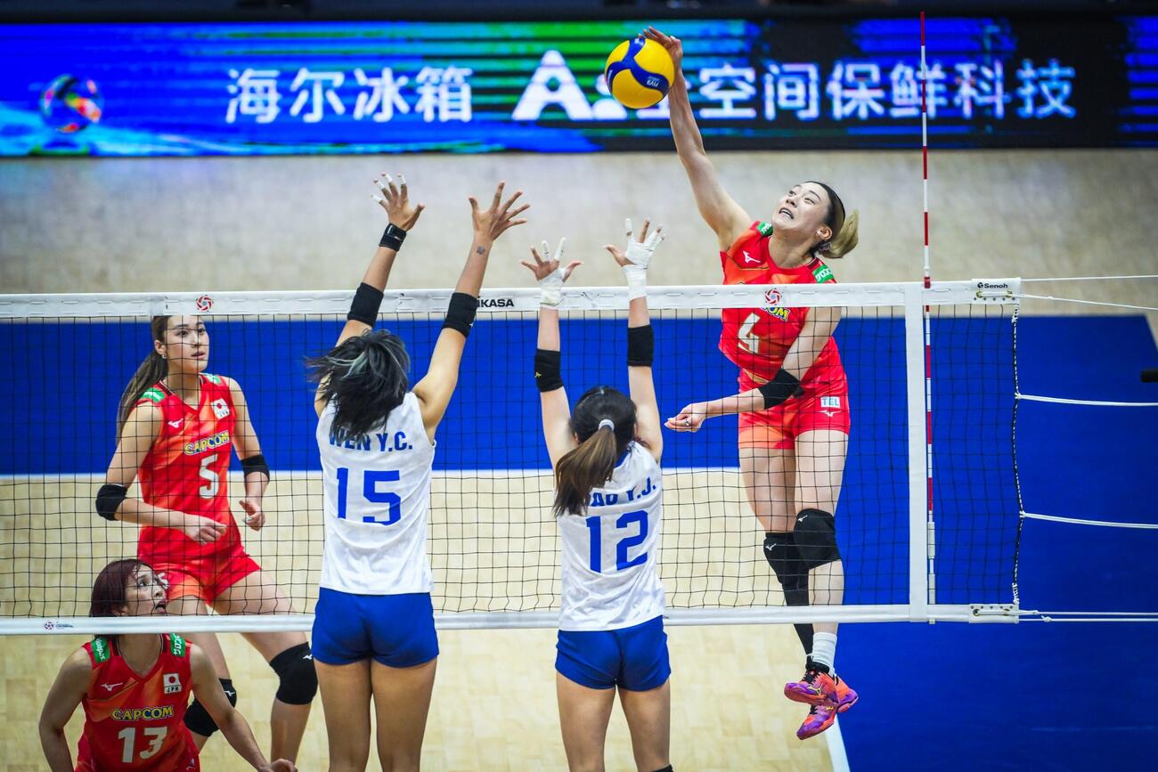 日本女子、台湾戦（C）AVC Women Volleyball Continental Championship