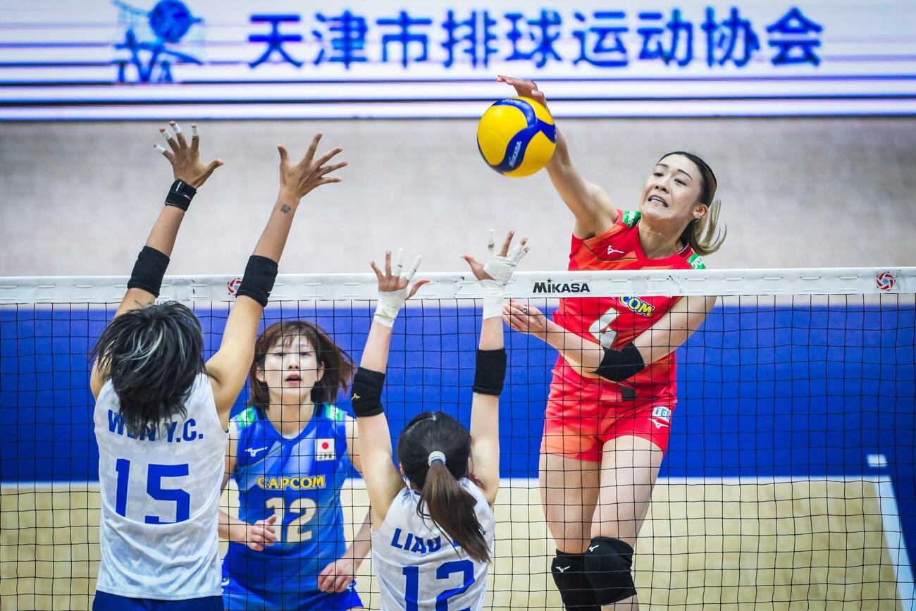 日本女子、台湾戦（C）AVC Women Volleyball Continental Championship