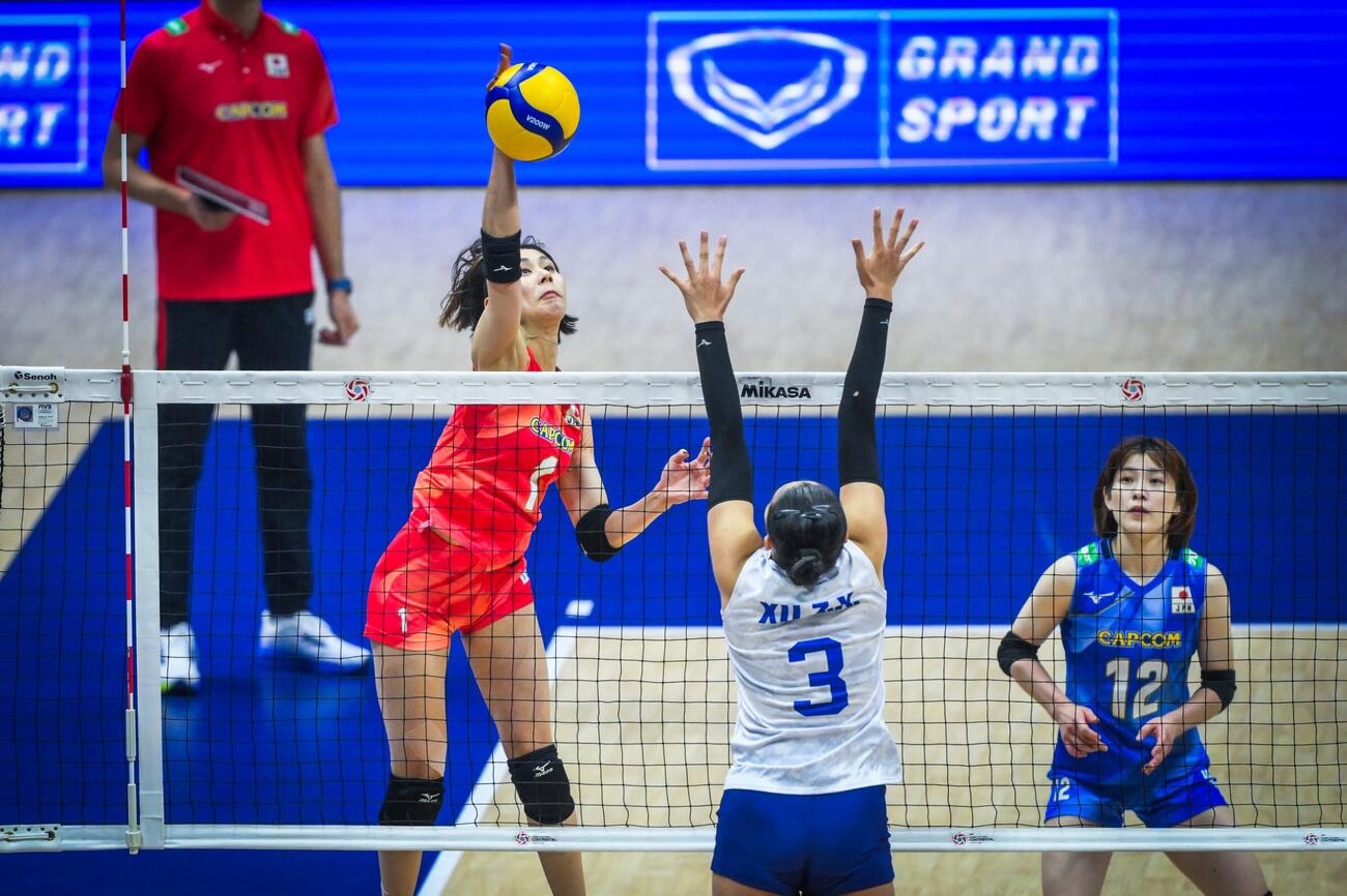 日本女子、台湾戦（C）AVC Women Volleyball Continental Championship