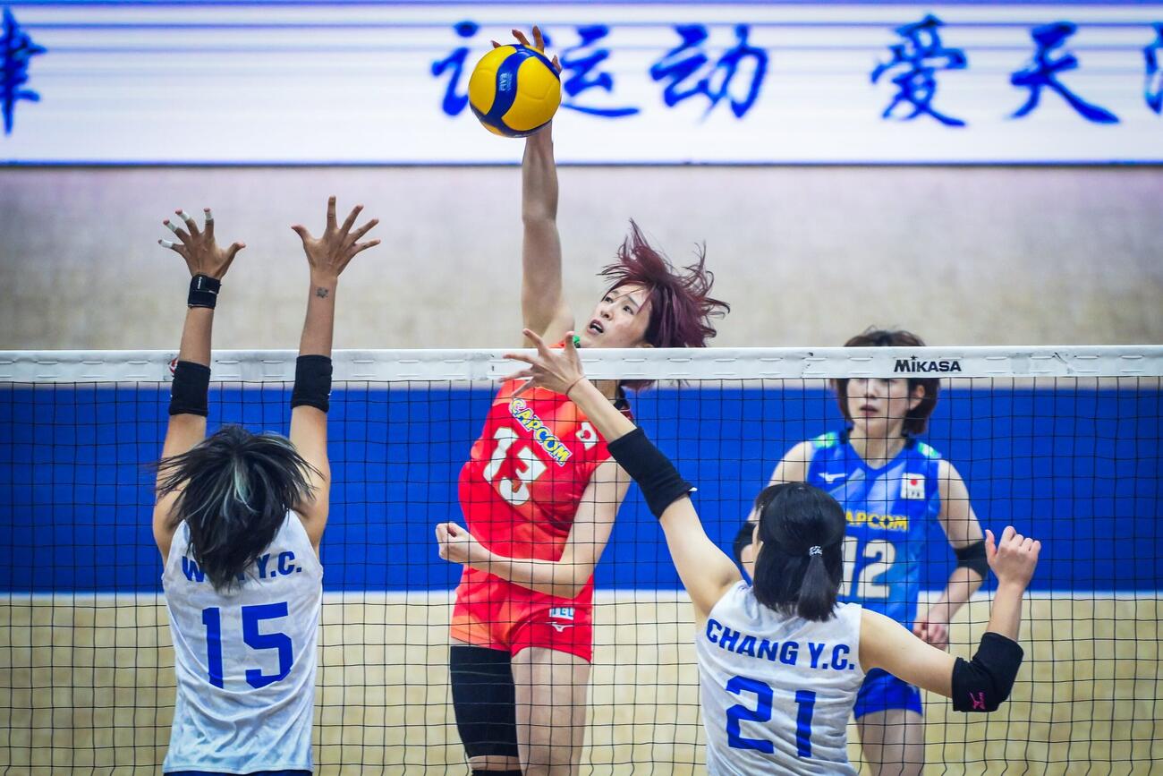日本女子、台湾戦（C）AVC Women Volleyball Continental Championship