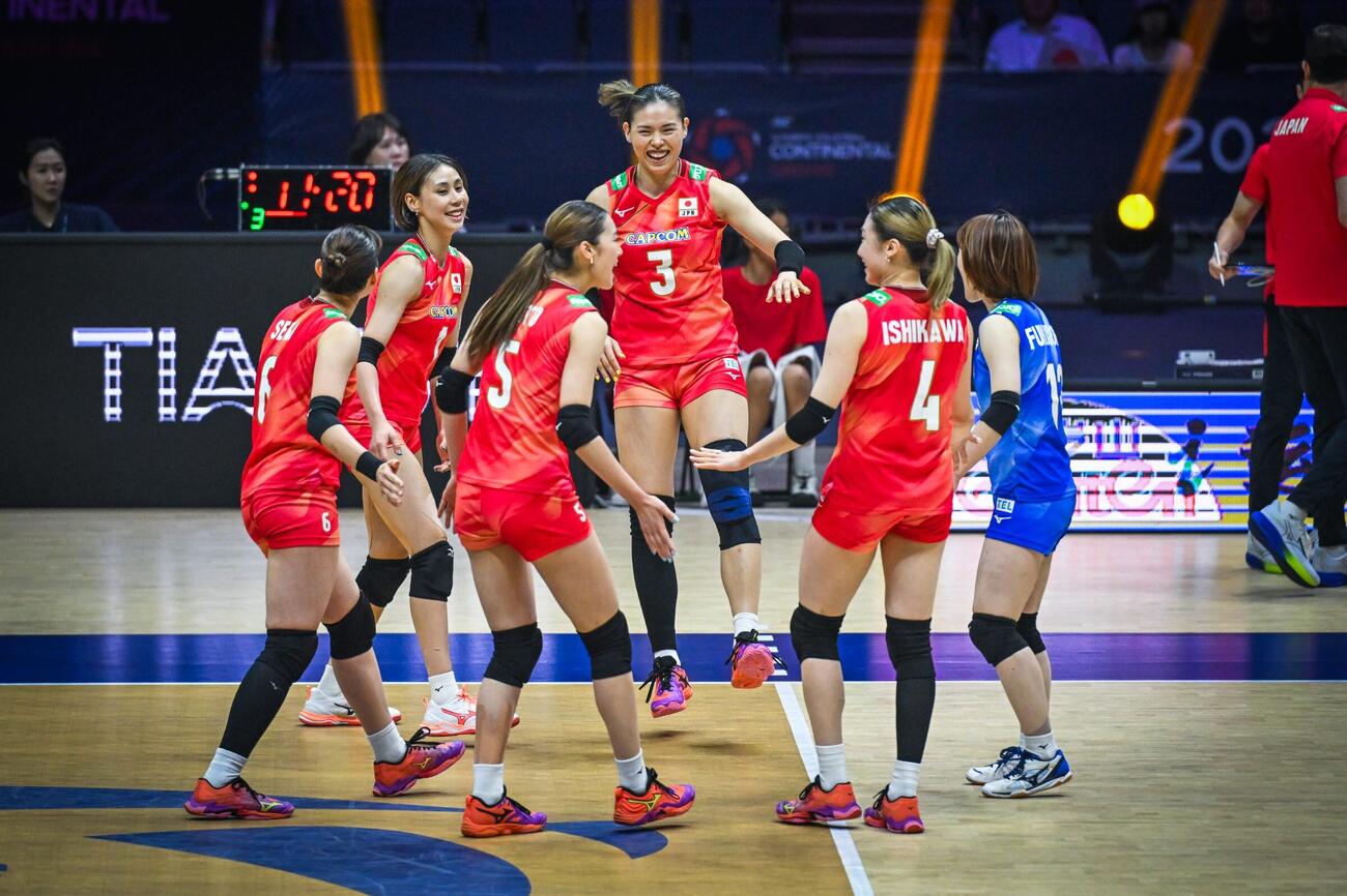 日本女子、台湾戦（C）AVC Women Volleyball Continental Championship