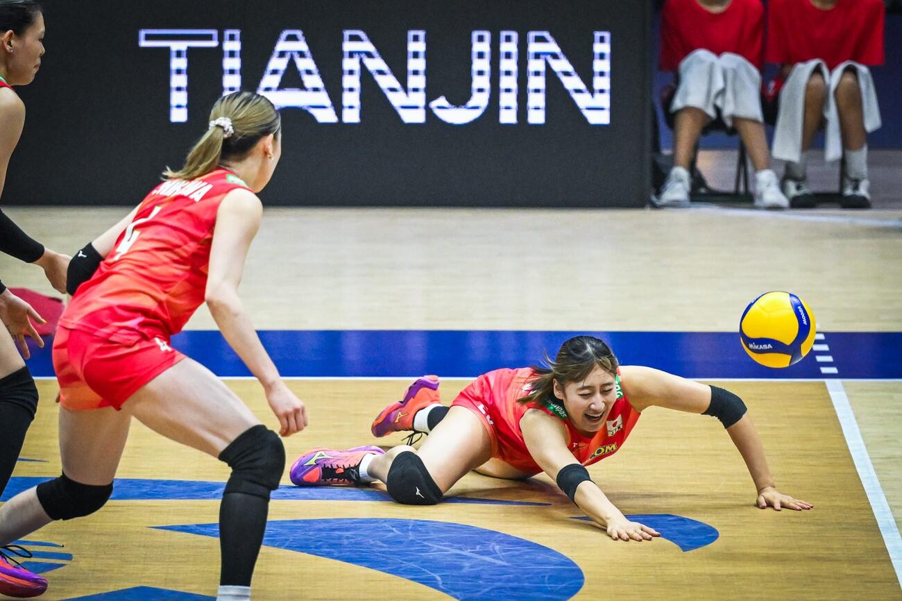 日本女子、台湾戦（C）AVC Women Volleyball Continental Championship