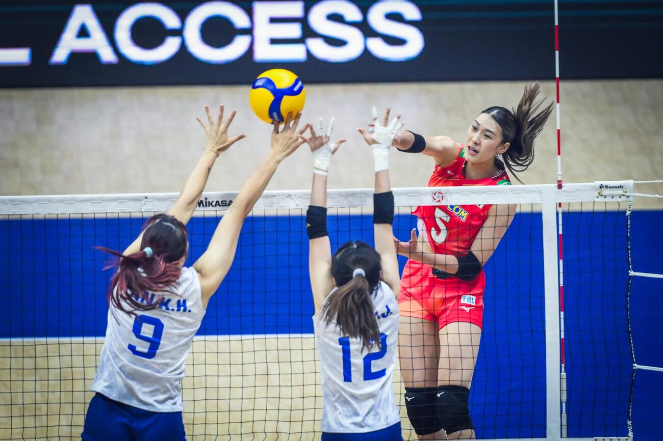 日本女子、台湾戦（C）AVC Women Volleyball Continental Championship