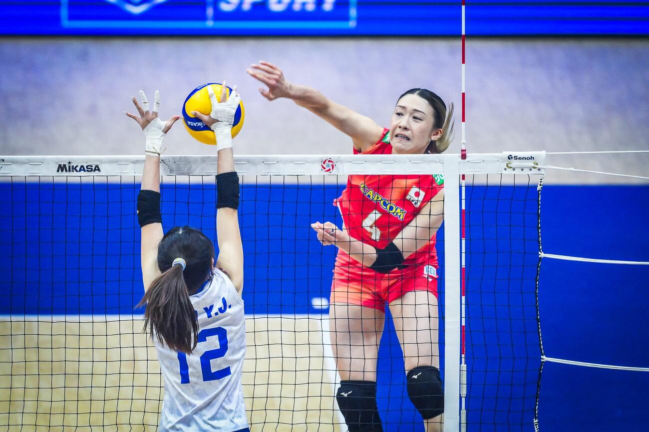 日本女子、台湾戦（C）AVC Women Volleyball Continental Championship