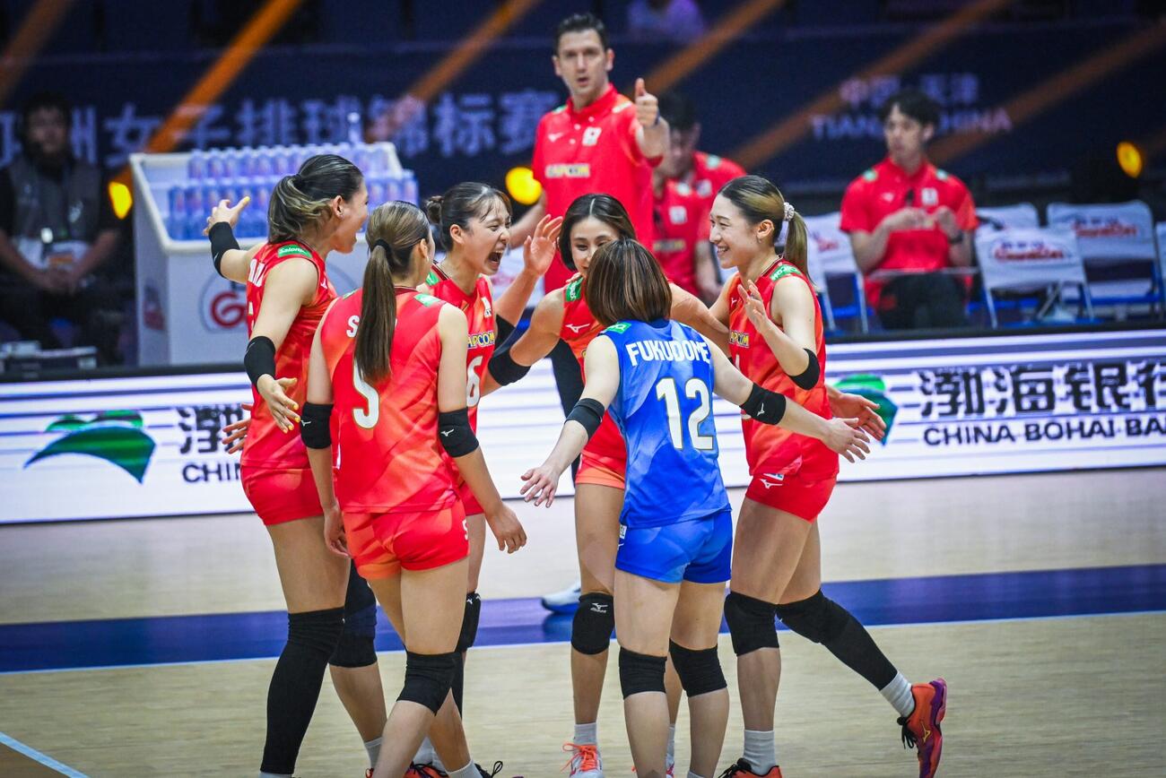 日本女子、台湾戦（C）AVC Women Volleyball Continental Championship