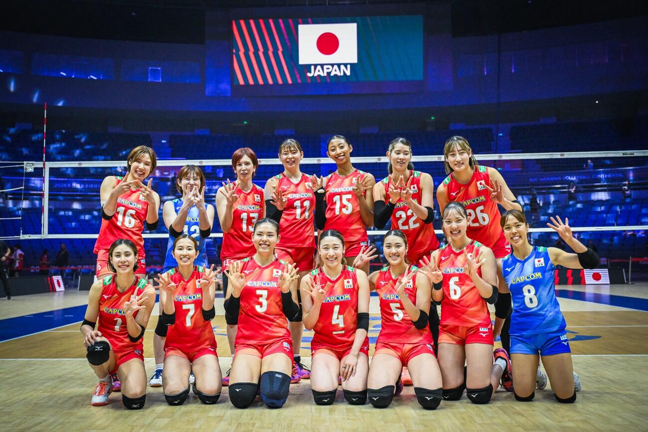日本女子、台湾戦（C）AVC Women Volleyball Continental Championship