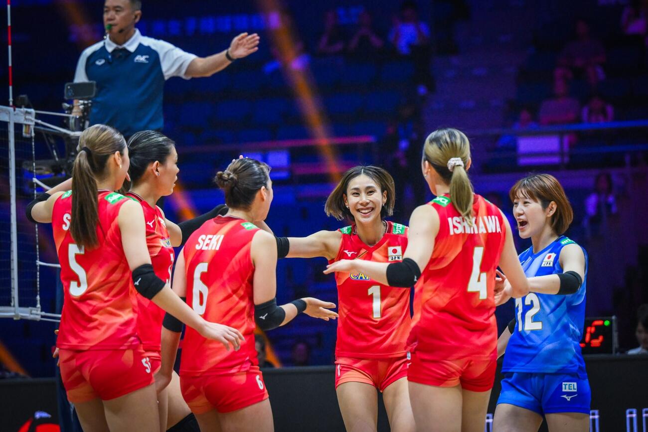 日本女子、台湾戦（C）AVC Women Volleyball Continental Championship