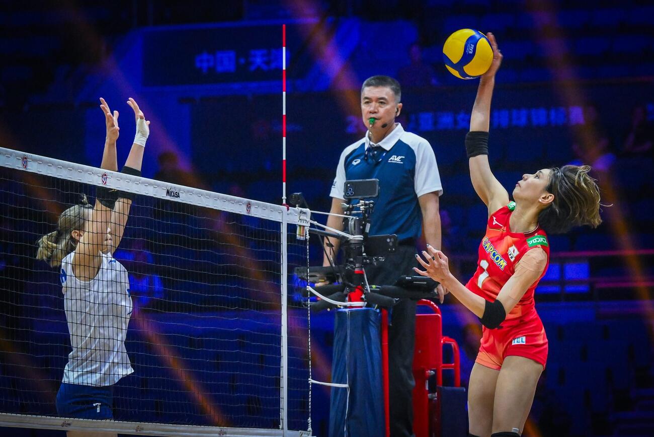 日本女子、台湾戦（C）AVC Women Volleyball Continental Championship