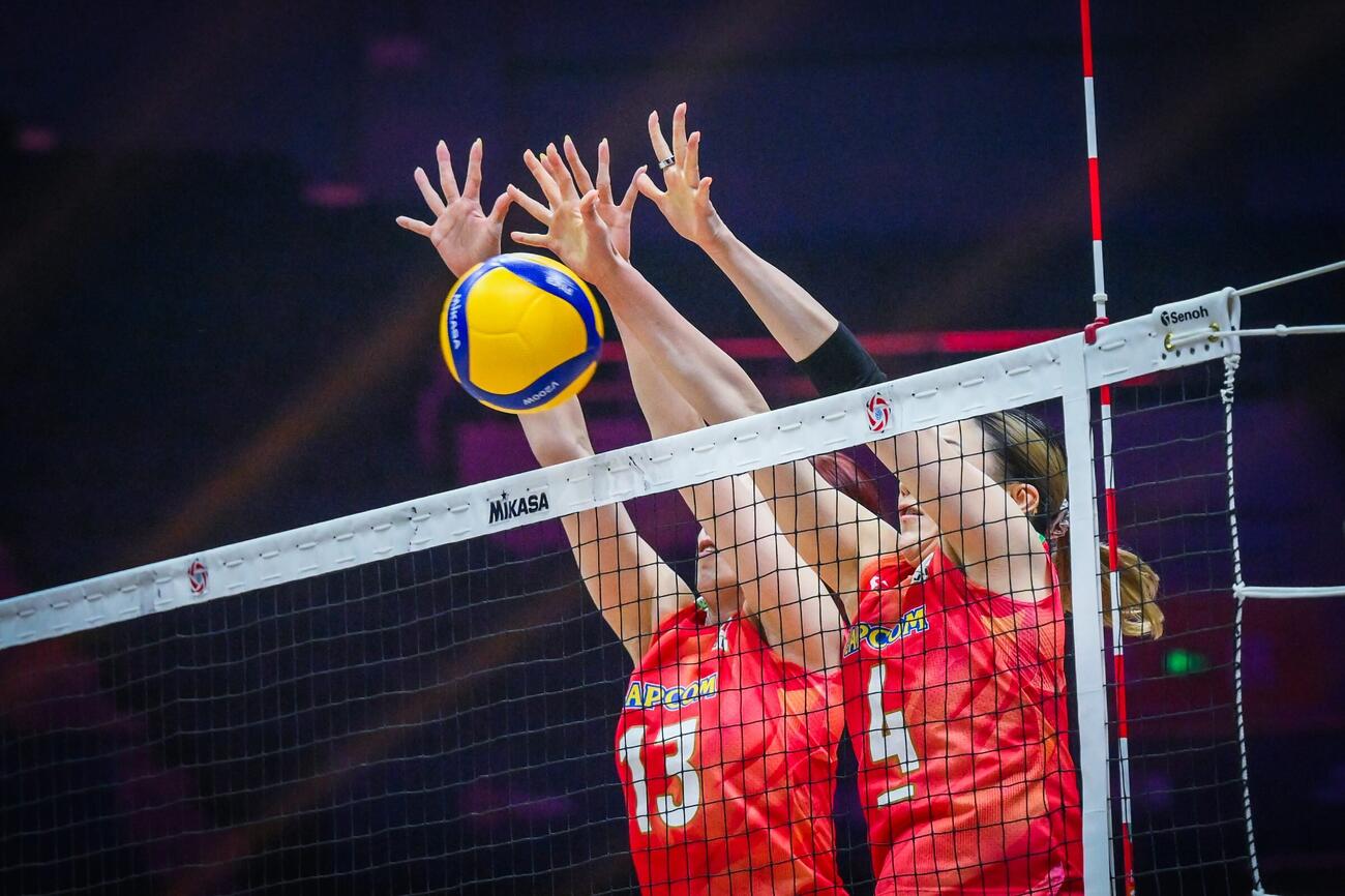 日本女子、台湾戦（C）AVC Women Volleyball Continental Championship