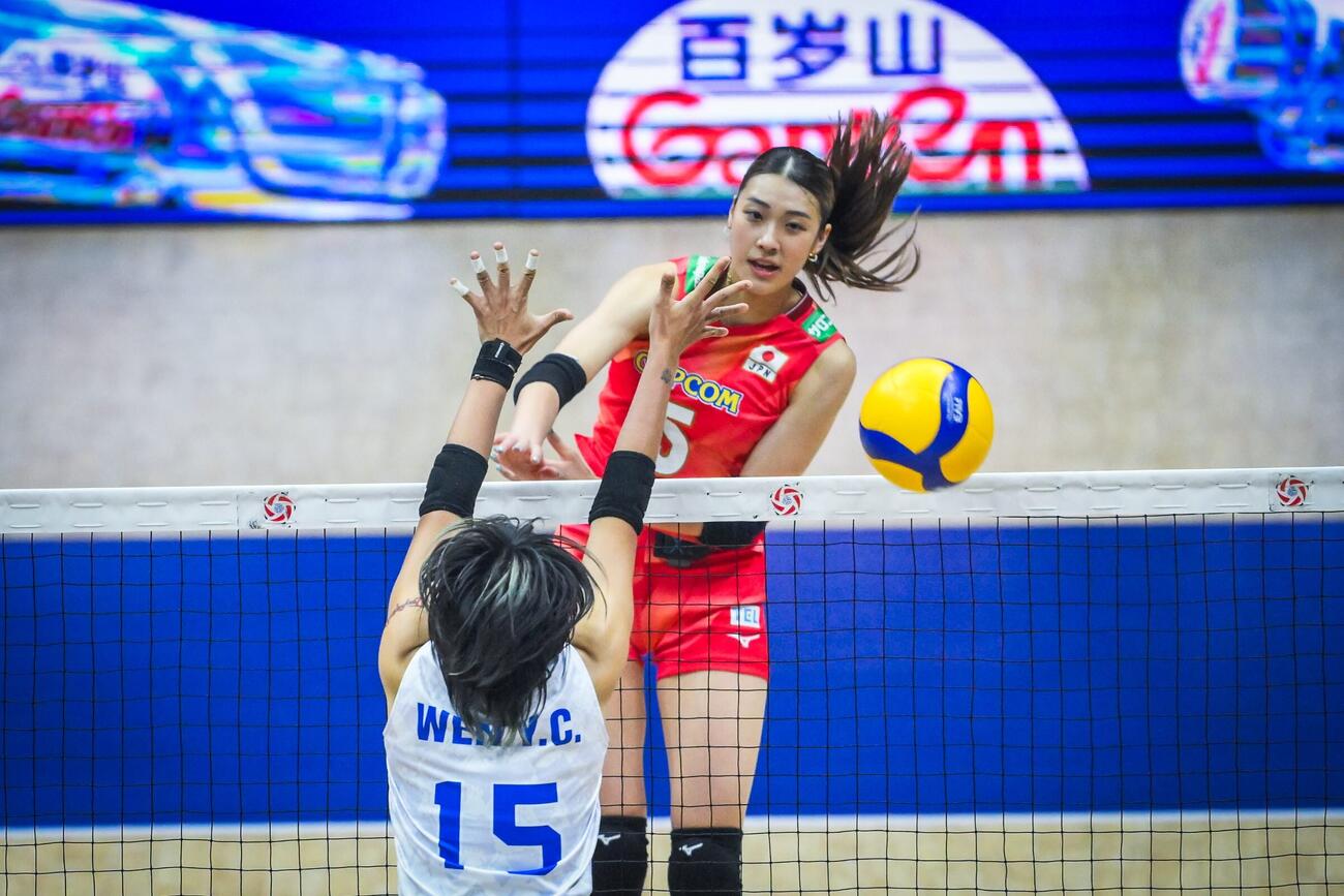 日本女子、台湾戦（C）AVC Women Volleyball Continental Championship
