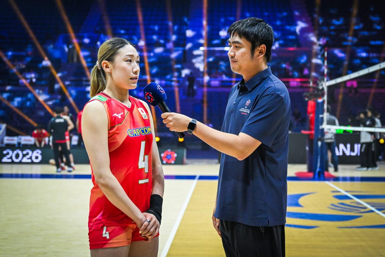 日本女子、台湾戦（C）AVC Women Volleyball Continental Championship