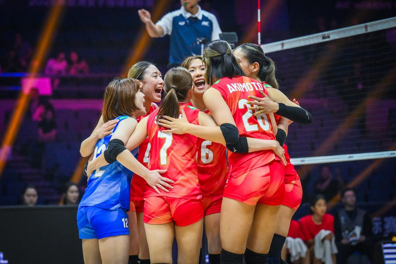 日本女子、台湾戦（C）AVC Women Volleyball Continental Championship