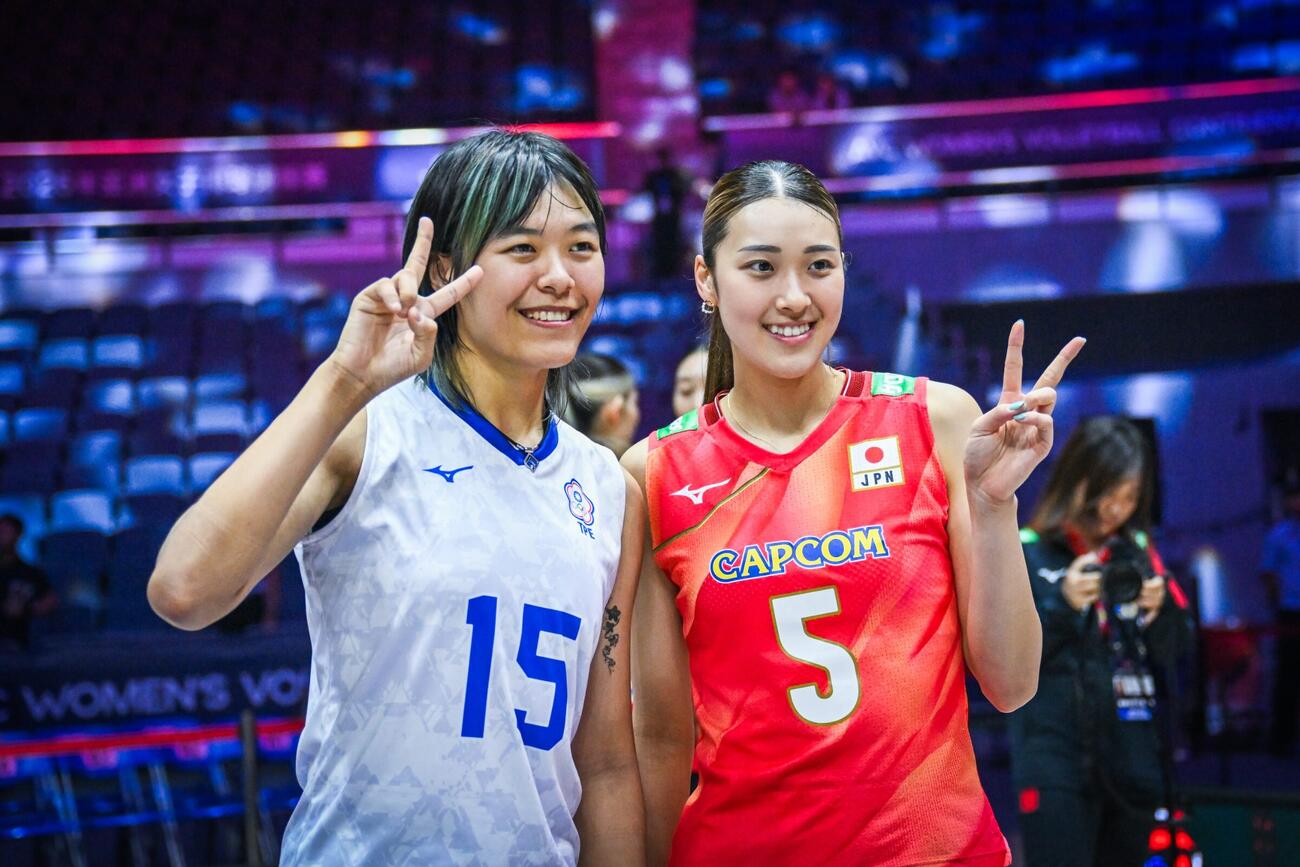 日本女子、台湾戦（C）AVC Women Volleyball Continental Championship