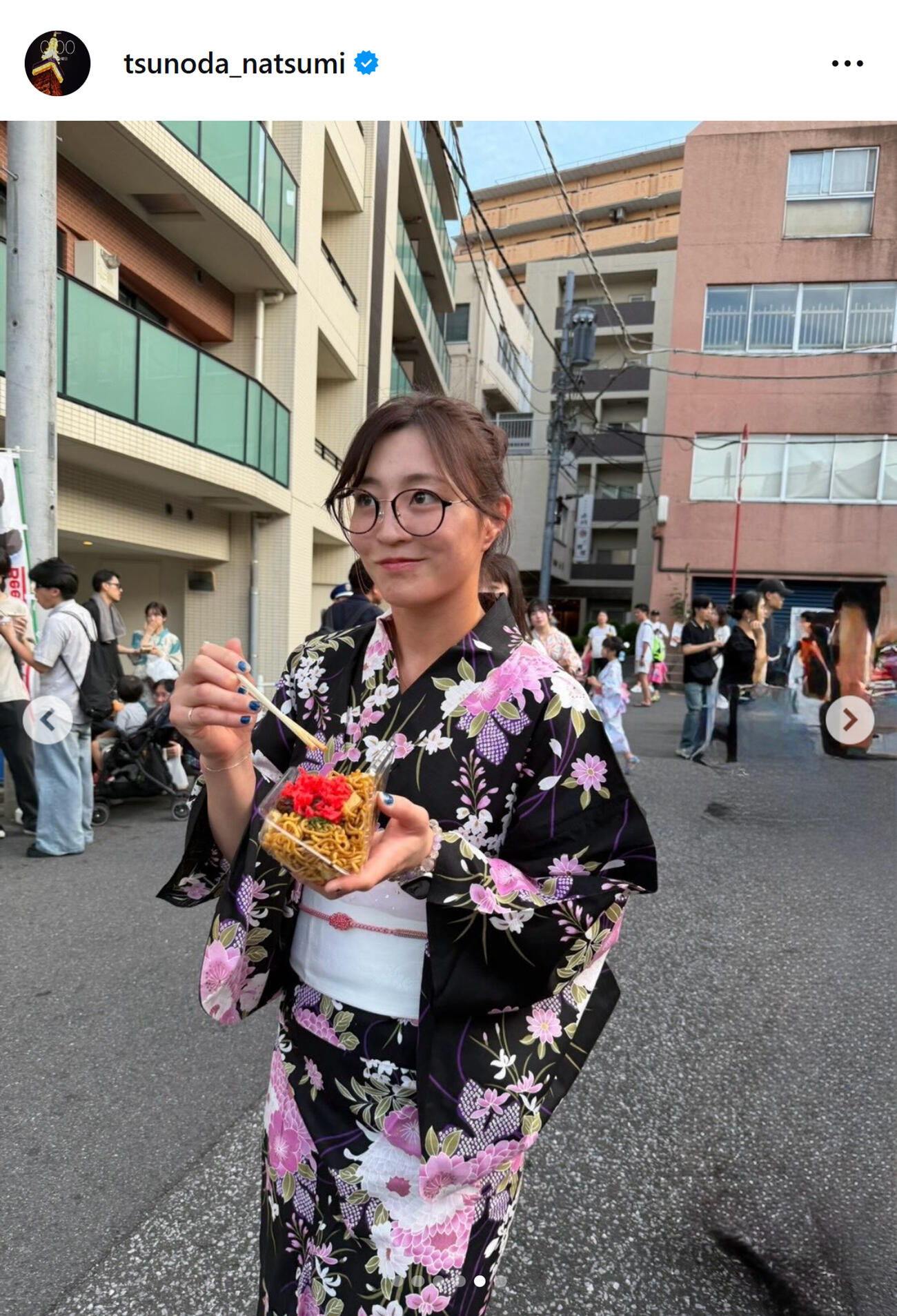 角田夏実さんのインスタグラムから
