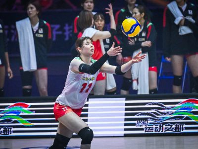 日本女子、タイ戦（C）AVC Women Volleyball Continental Championship