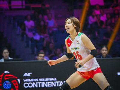 日本女子、タイ戦（C）AVC Women Volleyball Continental Championship