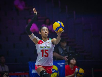 日本女子、タイ戦（C）AVC Women Volleyball Continental Championship