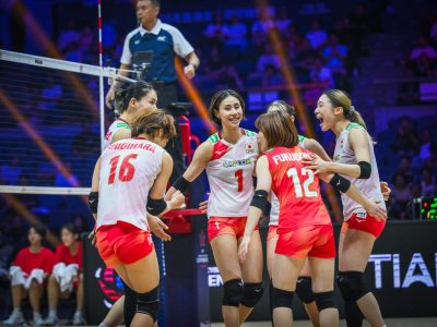 日本女子、タイ戦（C）AVC Women Volleyball Continental Championship