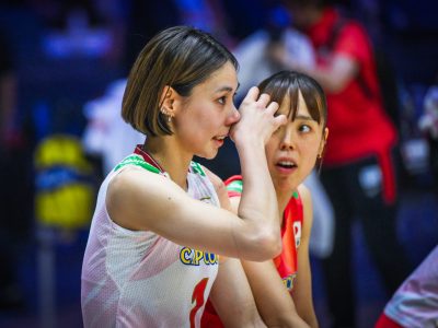 日本女子、タイ戦（C）AVC Women Volleyball Continental Championship