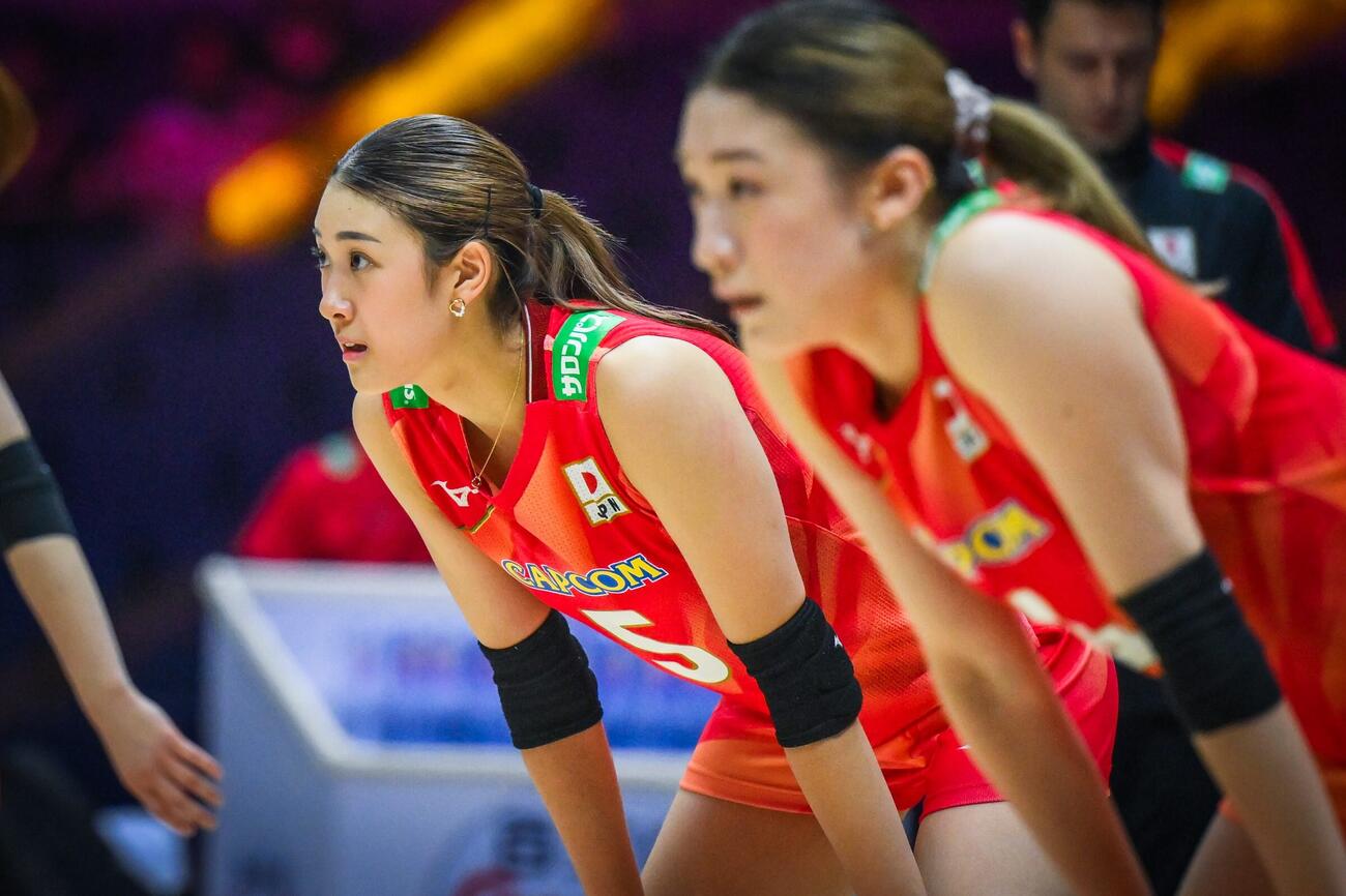 日本女子、イラン戦（C）AVC Women Volleyball Continental Championship