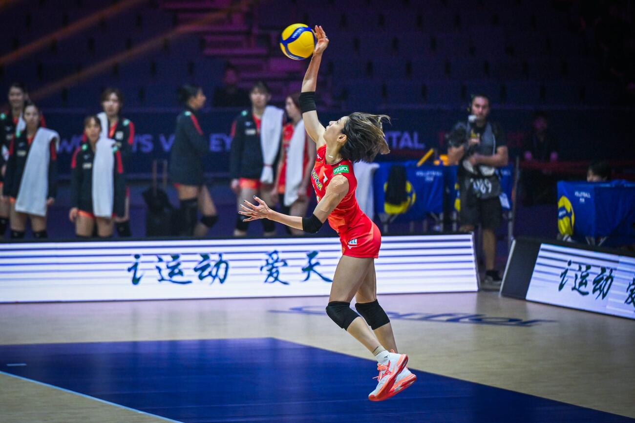 日本女子、イラン戦（C）AVC Women Volleyball Continental Championship
