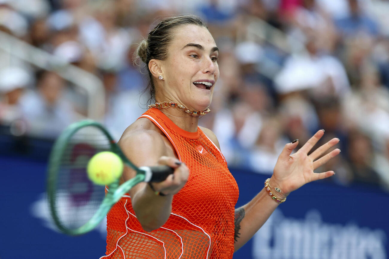 女子シングルスで6年連続の4強入りを果たしたアリーナ・サバレンカ（ゲッティ＝共同）