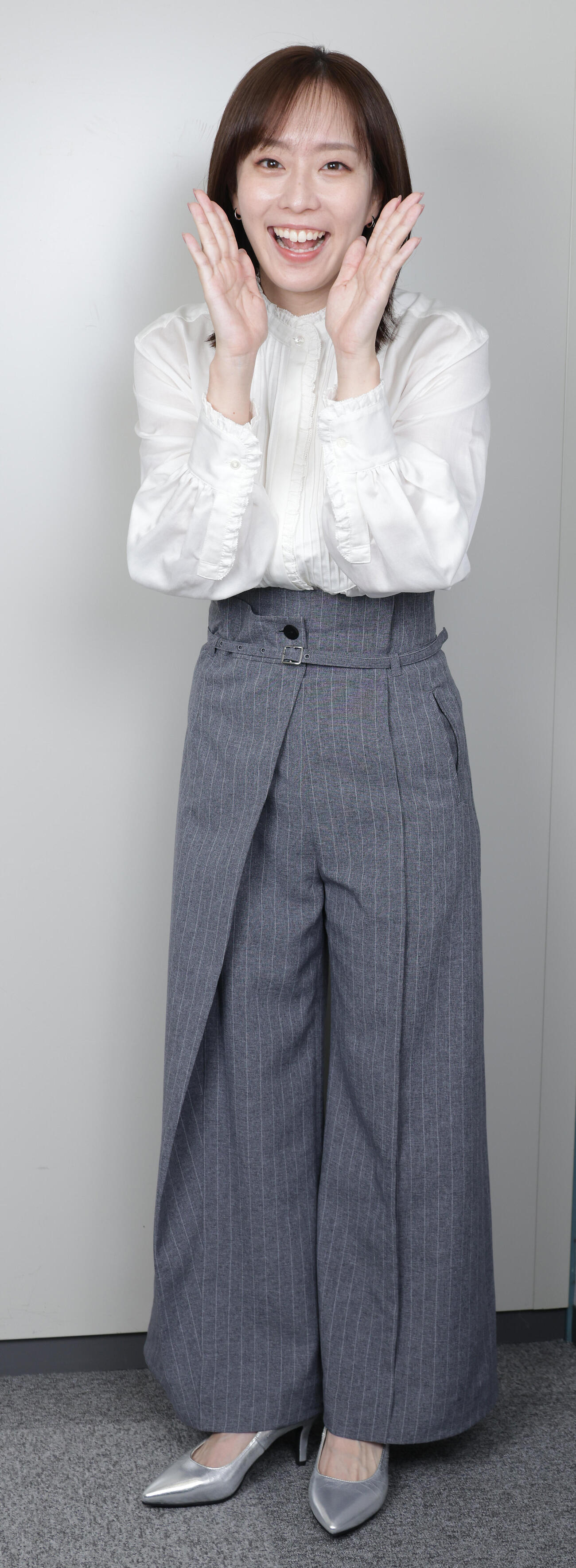 アジア大会TBSスペシャルアスリートアンバサダーの石川佳純さん（撮影・中島郁夫）