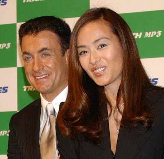 ジャン・アレジと後藤久美子（2004年2月撮影）