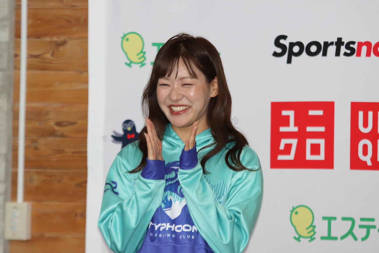 ユニクロドリームプロジェクトトークショーに出演したカーリング女子の吉田知那美