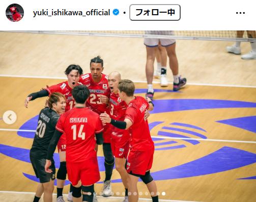 石川祐希のインスタグラムから