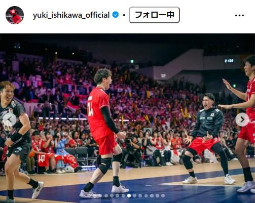 石川祐希のインスタグラムから