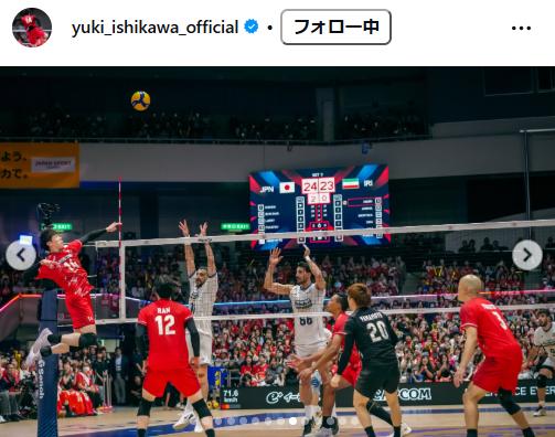 石川祐希のインスタグラムから