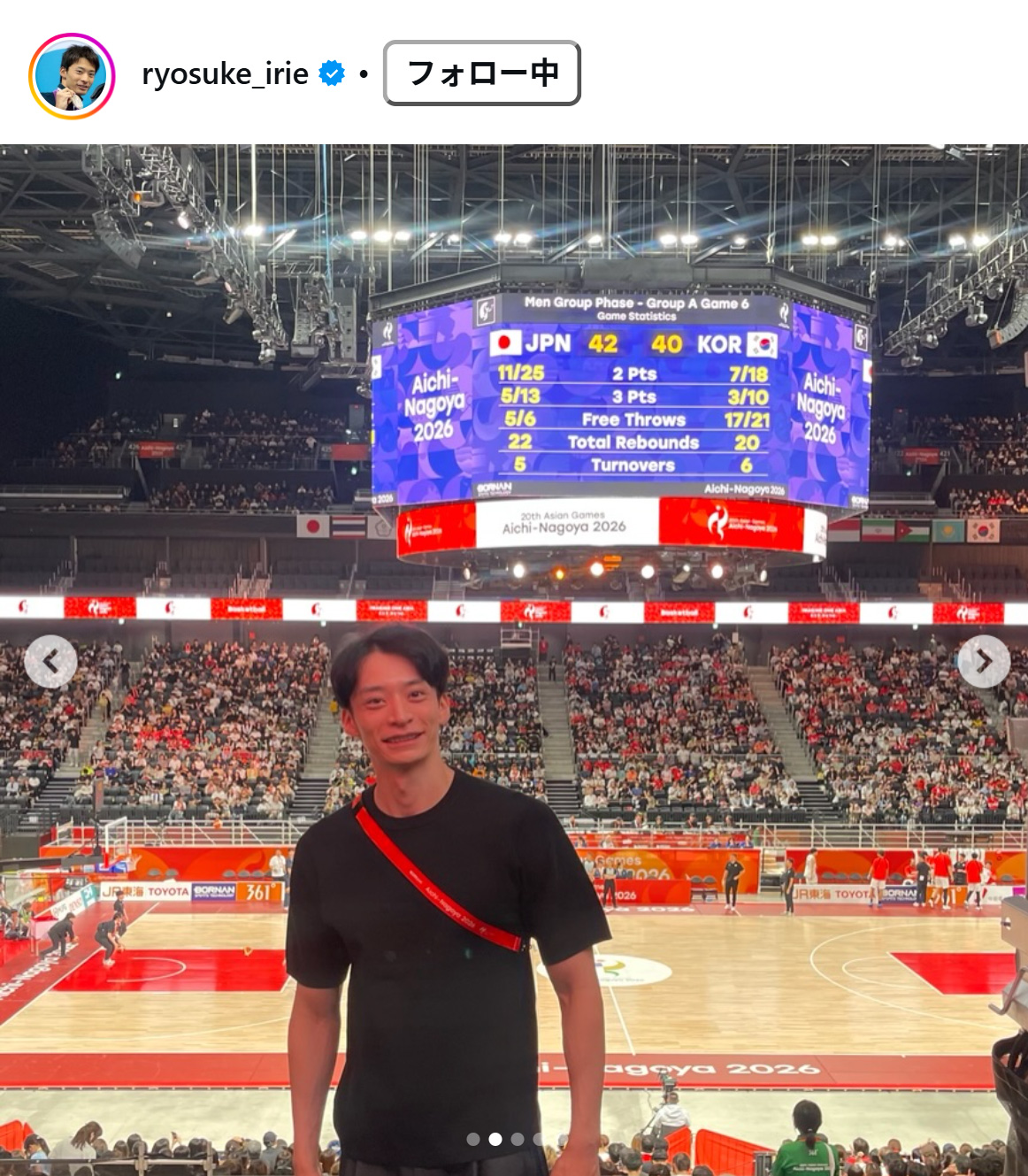 入江陵介さんのインスタグラムから