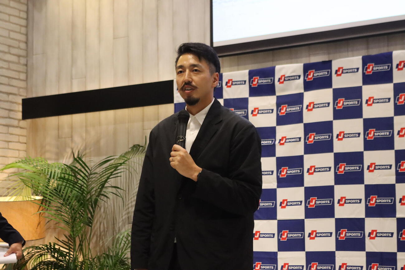 アルペンスキーのシーズン開幕会見に出席した河野恭介ヘッドコーチ