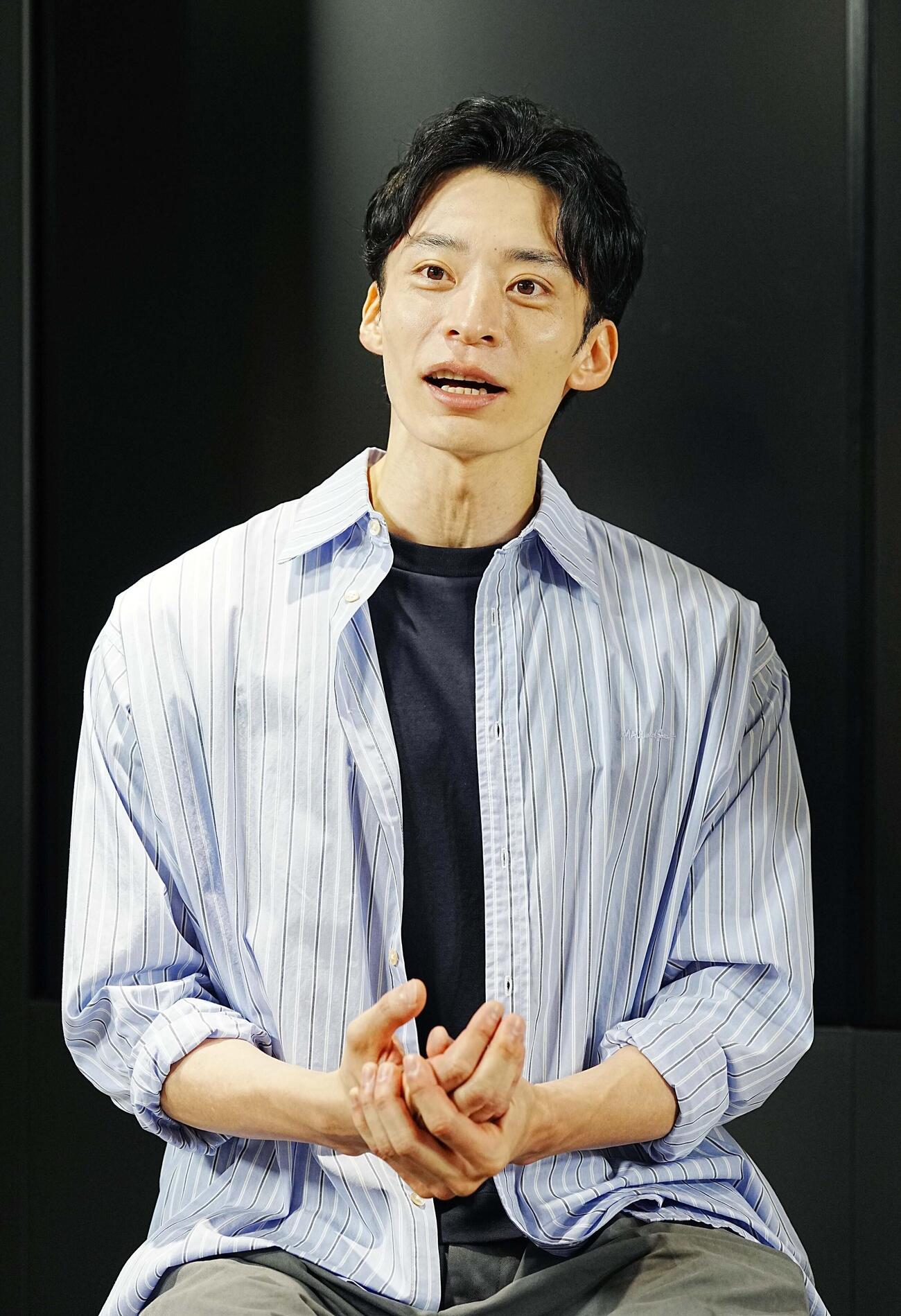 アスリートアンバサダーの入江陵介さん（撮影・小沢裕）
