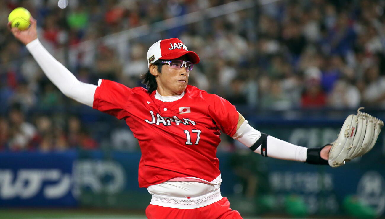 日本代表の上野由岐子投手（2023年8月撮影）