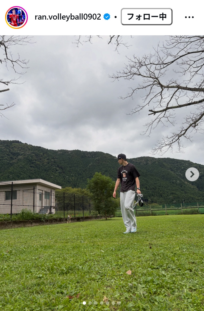 高橋藍のインスタグラムから