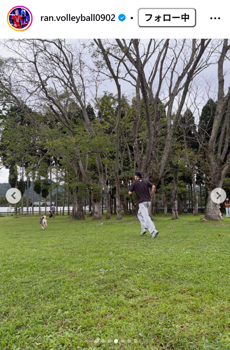 高橋藍のインスタグラムから