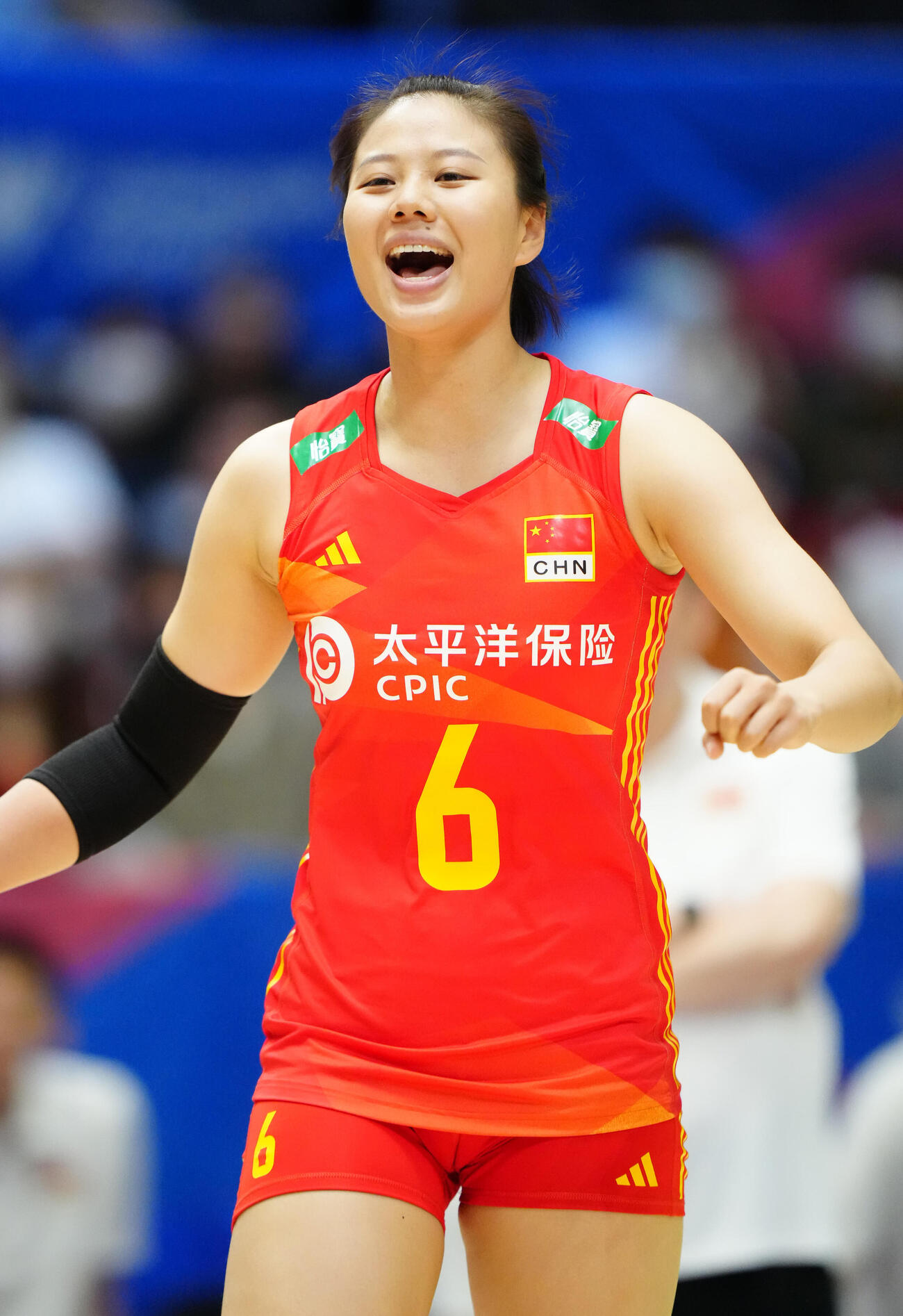 女子SVリーグ富山に新加入する中国代表主将ゴン・シアンユ（2023年6月撮影）
