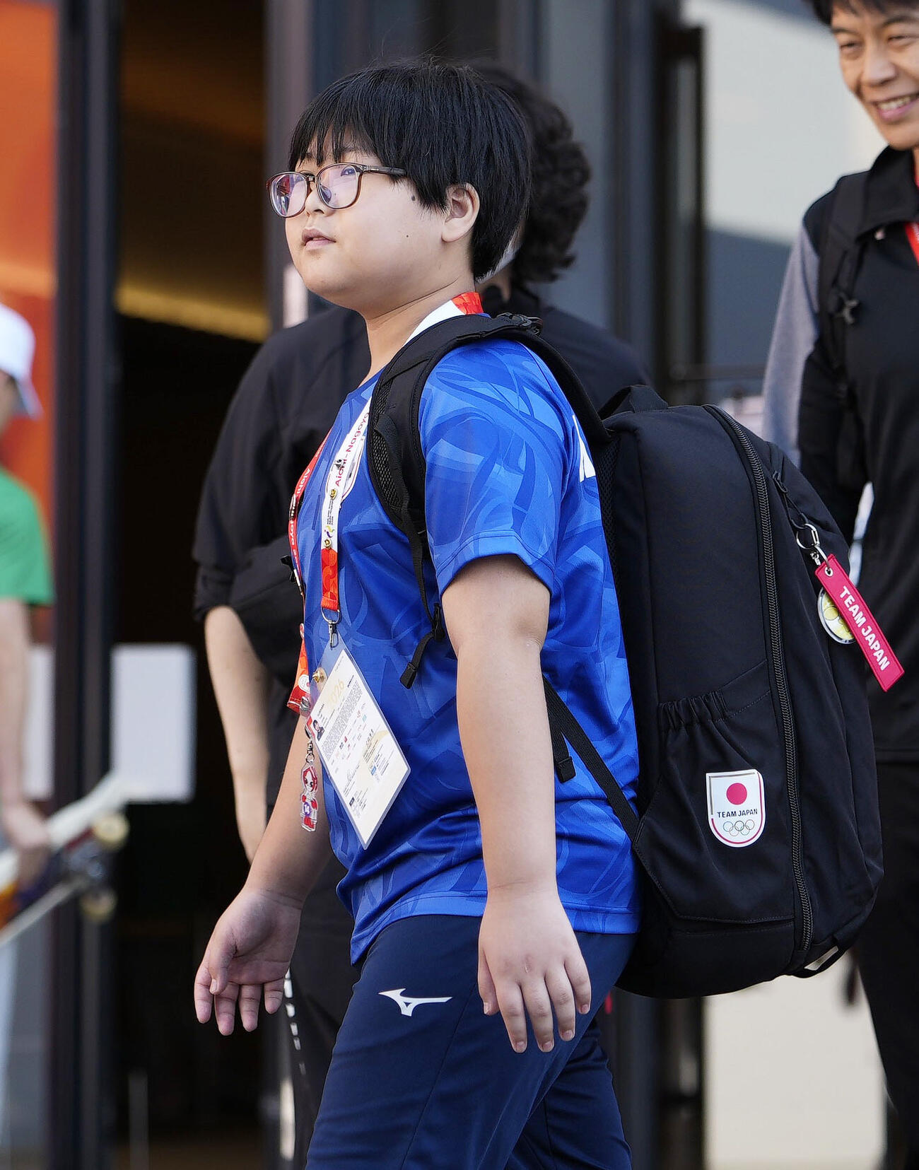 eスポーツのパズルゲーム「ぷよぷよ」1次リーグを終え、引き揚げる栗原悠輝（共同）