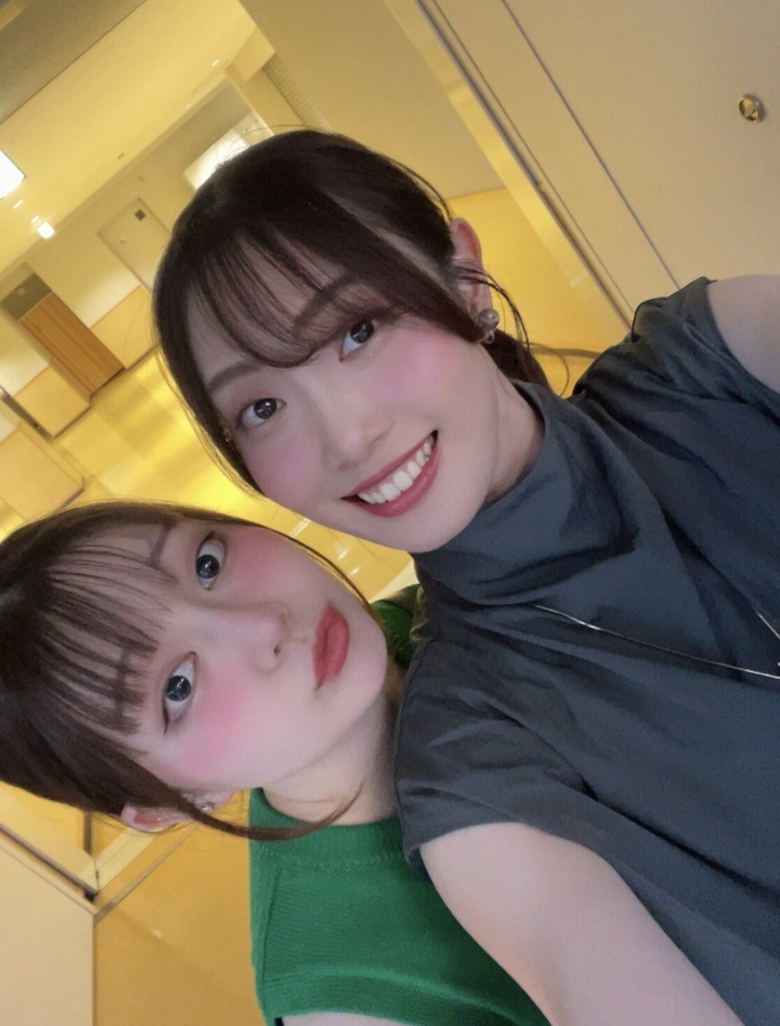 アルテミス北海道の杉浦文香（右）と妹の由奈