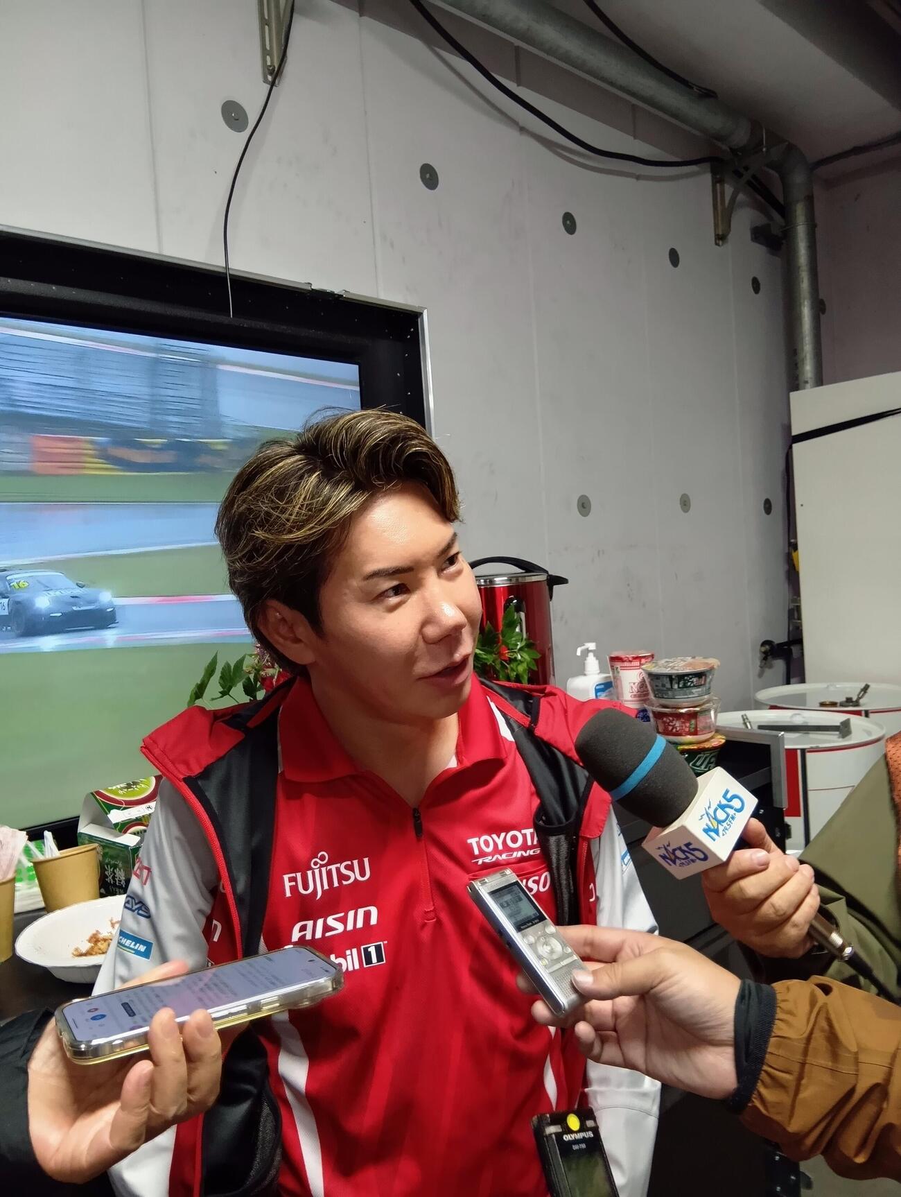 決勝の雨に手応えの小林可夢偉（撮影・飯田玄）