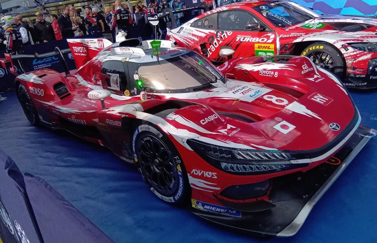 優勝した8号車（撮影・飯田玄）