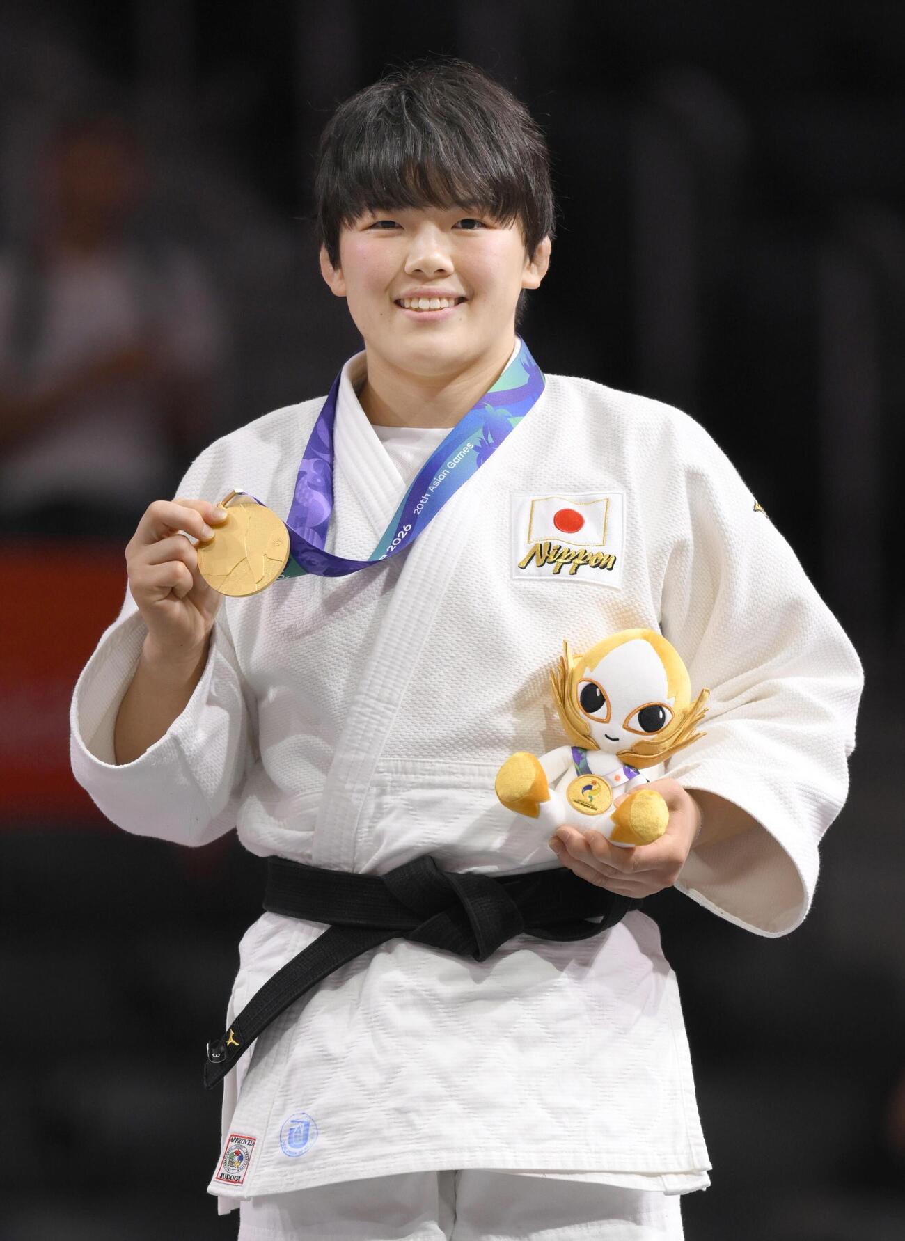 女子70キロ級で金メダルを獲得した前田凜（共同）