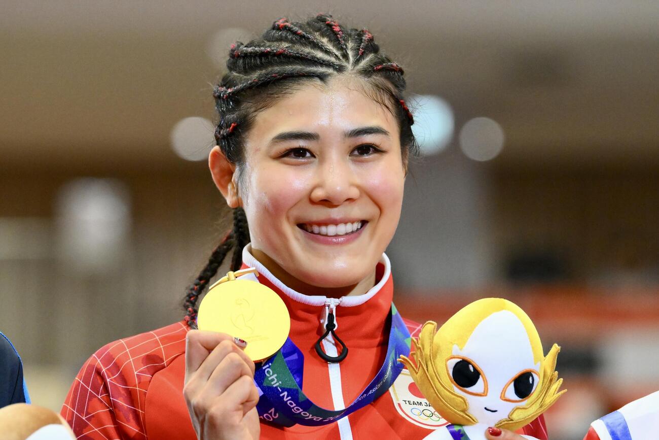 女子62キロ級で金メダル尾崎野乃香（撮影・滝沢徹郎）